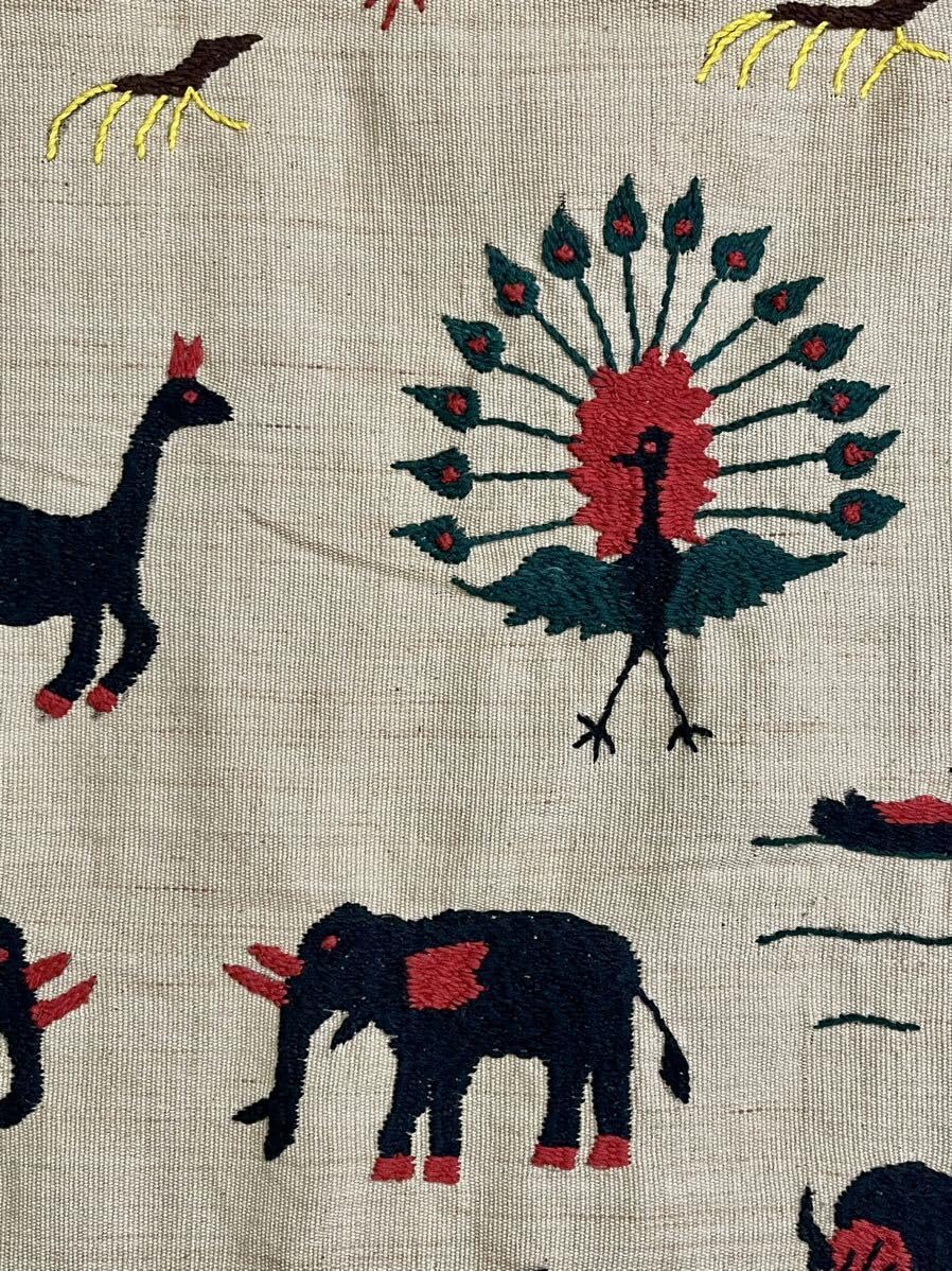 ナガ族 刺繍 ナガ族刺繍ブランケット NiNoi